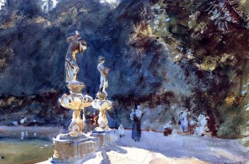 watercolor Works - Florence Fountain Boboli Garden John Singer Sargent watercolor